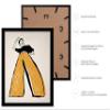 Poster Master Dancer Poster - Lady in Orange Trousers Print - Fashion Pop Art - Gift for Her, Women, Fashionista - Minimal Wall Decor for Home, Office, Bedroom, 16x20 Black Framed view 2
