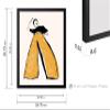 Poster Master Dancer Poster - Lady in Orange Trousers Print - Fashion Pop Art - Gift for Her, Women, Fashionista - Minimal Wall Decor for Home, Office, Bedroom, 16x20 Black Framed view 3
