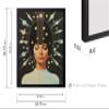 Poster Master Surreal Poster - Woman Portrait Print - Extraterrestrial Art - Modern Art - Trendy Art - Gift for Men & Women - Avant Garde Decor for Living Room or Bedroom, 16x20 Black Framed view 3