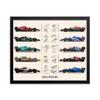 Poster Master 2023 Drivers Poster - Cars & Drivers Signatures Print - Sports Art - Car Racing Art - Gift for Men, Women & Car Enthusiast - Decor for Garage, Dorm or Office, 11x14 Black Framed view 1