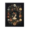Poster Master Galaxy Print - Surreal Poster - Trippy Cosmic Art - Psychedelic Flower Wall Design - Gift for Men & Women - Aesthetic Decor for Office, Living Room or Bedroom - 16x20 Black Framed view 1