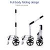 DAQERHSH Shopping Cart Picnic Beach Travel Pull Utility Folding Trolley Carts Shopping Cart Trolley Grocery Carts Heavy Duty with Wheels Bags Folding Hand Truck (Color : P 3) view 3