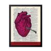 Poster Master Stabbed Heart Print - Anatomy Poster - Dictionary Art - Chic Gift for Him, Her, Doctor, Nurse - Gothic Decor for Clinic, Dorm, Bedroom - 16x20 Black Framed view 1