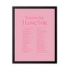 Poster Master Ways To Say I Love You Poster - Motivational Print - Valentine's Day Art - Positive Quote Design - Love Design - Pink Typography Decor - Romantic Living Room Decor - 16x20 Black Framed view 1