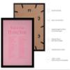 Poster Master Ways To Say I Love You Poster - Motivational Print - Valentine's Day Art - Positive Quote Design - Love Design - Pink Typography Decor - Romantic Living Room Decor - 16x20 Black Framed view 2