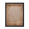 Poster Master Ralph Waldo Emerson Poster - Write it On Your Heart Print - Motivational Quote Art - Inspiring Gift for Men, Women - Typography Decor for Bedroom, Living Room, 16x20 Black Framed view 1
