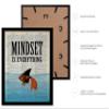 Poster Master Mindset is Everything Print - Dictionary Poster - Fish Art - Motivational Gift for Men, Women & Animal Lover - Inspiring Decor for Bedroom, Living Room or Dorm - 16x20 Black Framed view 2