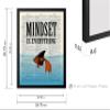 Poster Master Mindset is Everything Print - Dictionary Poster - Fish Art - Motivational Gift for Men, Women & Animal Lover - Inspiring Decor for Bedroom, Living Room or Dorm - 16x20 Black Framed view 3