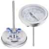 50-550? Stainless Steel Barbecue Grill Thermometer with Bimetal Sensor - Accurate & for Outdoor Cooking view 1