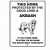 TammieLove Akbash Dog Home Protected Good Lord Sign Sign Outdoor Courtyard Decoration Sign 8x12 inch, TinSignEUa3009 view 1
