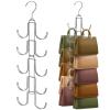 Purse Organizer for Closet, Upgraded Purse Hanger with 10 Big Hooks, 360 Degree Rotation for Better Organizer&Display, Collapsible Space Saving Hangers Rack for Handbag, Belt, Scarve, Tie view 1