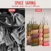 Purse Organizer for Closet, Upgraded Purse Hanger with 10 Big Hooks, 360 Degree Rotation for Better Organizer&Display, Collapsible Space Saving Hangers Rack for Handbag, Belt, Scarve, Tie view 4