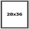 Poster Palooza 28x36 Frame Black Frame Wood Picture Frame - UV Resistant Acrylic Protective Front, Acid-Free Foam Board Backing, & Hanging Hardware Included view 1
