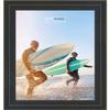 Poster Palooza 17x22 Frame Black with Gold Pinstripe Two-Step Solid Wood Picture Frame | 1.25 Inch Moulding Width | With UV Acrylic Plexiglass, Foam Board Backing & Hanging Hardware Included view 4