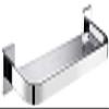 LWLYLCHBM Tempered Glass Shelf Bathroom Shelves Wall Mounted Stainless Steel Floating Rack Rectangle Drilling 1 Tier-30cm view 1