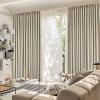 100% Blackout Curtains for Bedroom, Living Room 72 inches Long, Elegant Darkening Pinch Pleat Drapes, Thermal Insulated Curtain Panels for Sliding Glass Door,150"W x 72"H, Set of 2 Panels, Beige view 2