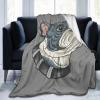 Cool Pug Head Throw Blanket 40"x30" Soft Cozy Lightweight Blanket Fuzzy Blanket for Couch Bed Sofa view 1