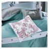 GLAMDIA Bed, 4pcs Luxury Cotton Bedding Set Duvet Cover Sheet Pillowcase King Queen Size White, MM-102 view 3