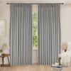 100% Blackout Curtains for Bedroom, Living Room 63 inches Long, Elegant Darkening Pinch Pleat Drapes, Thermal Insulated Curtain Panels for Sliding Glass Door,120"W x 63"H, Set of 2 Panels, Light Grey view 1