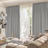 100% Blackout Curtains for Bedroom, Living Room 63 inches Long, Elegant Darkening Pinch Pleat Drapes, Thermal Insulated Curtain Panels for Sliding Glass Door,120"W x 63"H, Set of 2 Panels, Light Grey view 2