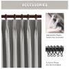 100% Blackout Curtains for Bedroom, Living Room 63 inches Long, Elegant Darkening Pinch Pleat Drapes, Thermal Insulated Curtain Panels for Sliding Glass Door,120"W x 63"H, Set of 2 Panels, Light Grey view 3