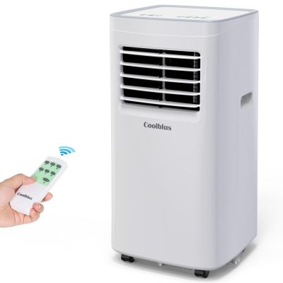 Coolblus Portable Air Conditioner,8500 BTU portable ac up to 360 Sq,3 IN 1 with Remote Control,White (Renewed)