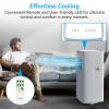 Coolblus Portable Air Conditioner,8500 BTU portable ac up to 360 Sq,3 IN 1 with Remote Control,White (Renewed) view 4