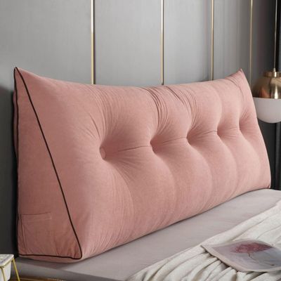 Backrest cushion headboard soft pack large cushion advanced universal anti-collision pillow integrated soft cushion neck and waist protection removable and washable ( Color : B , Size : 59x20x8inches
