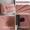 Backrest cushion headboard soft pack large cushion advanced universal anti-collision pillow integrated soft cushion neck and waist protection removable and washable ( Color : B , Size : 59x20x8inches view 4