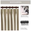 100% Blackout Curtains for Bedroom, Living Room 84 inches Long, Elegant Darkening Pinch Pleat Drapes, Thermal Insulated Curtain Panels for Sliding Glass Door,72"W x 84"H, Set of 2 Panels, Beige view 3