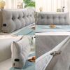 Triangle reading bed pillow large cushion headboard backrest sofa neck and waist support wedge-shaped pillow, back positioning support, sofa bed soft cushion, double-layer tatami pillow ( Color : A , view 2
