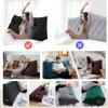 Triangle reading bed pillow large cushion headboard backrest sofa neck and waist support wedge-shaped pillow, back positioning support, sofa bed soft cushion, double-layer tatami pillow ( Color : A , view 3
