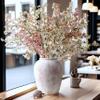 LuxenHome Ceramic Vase, 12" Marble Textured Large Terracotta Vase, Brown and Rustic Flower Vases for Dining Table Decor, Decorative Pottery Entry Way Table Home Decor view 1