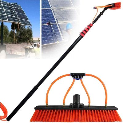 Window Cleaning Poles 3.6-11M Water Fed Pole Kit,Telescopic Water Fed Window Cleaning Pole, Solar Panel Conservatory Cleaner, Hose Fed High Reach Extended Extendable Brush Kit (20Ft/6M)