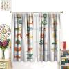 Animals Alphabet Curtains Kids Education Learning Tools Baby A to Z, Boys Girls Kids Nursery Bedroom Living Room Study Room Decorative Curtains 63" W X 72" L view 3