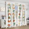 Animals Alphabet Curtains Kids Education Learning Tools Baby A to Z, Boys Girls Kids Nursery Bedroom Living Room Study Room Decorative Curtains 63" W X 72" L view 4