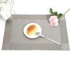 2 Pieces of Single Frame placemat Woven Easy-to-Clean Insulating mat Coaster Table mat Hotel Home Western placemat view 3