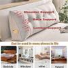 SDTREUU Triangle Headboard Pillow Wedge Headboard Pillow Gap Headboard Pillow Double Bed Pillow Large Cushion Reading Pillow Side Pocket Backrest Pillow (Color : G, Size : 59x20x8inches) view 3