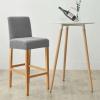 ZRCYXDW Velvet Bar Stool Covers, Stretch Bar Stool Chair Covers with Backs Soft Removable Barstool Covers Washable for Dining Room Bar-Gray C-Set of 2 view 2