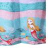 Benjara WINI 72 x 72 Inch Shower Curtain, Mermaid Print, Blue, Pink Polyester, Multicolor view 4