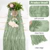 20 Pack Sage Green Cheesecloth Table Runner Gauze Rustic Sheer 35 x 70 inch Sage Cheese Cloth Table Runners for Wedding Party Bridal Shower Decor view 2