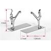 LEIXIUSM Book End Heavy Duty Stainless Steel Man Bookends,Nonskid Bookends Art Bookend,Decorative Bookends Book Stoppers view 2