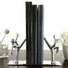 LEIXIUSM Book End Heavy Duty Stainless Steel Man Bookends,Nonskid Bookends Art Bookend,Decorative Bookends Book Stoppers view 4