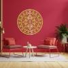 Kewhush Metal Mandala Wall Art, Lotus Flower Wall Decor, Gold 1, 24"x24" (60x60 cm), Modern Wall Hanging Decor for Living Room view 1