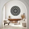 Kewhush Metal Mandala Wall Art, Lotus Flower Wall Decor, Gold 1, 24"x24" (60x60 cm), Modern Wall Hanging Decor for Living Room view 4