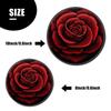 Rose Flower Heart Colorful Set of 4 Stove Burner Covers - Premium Round Electric Stove Range Protectors,8 IN & 10 IN view 3