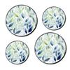 Tropical Plants Green Leaves Painting Set of 4 Stove Burner Covers - Premium Round Electric Stove Range Protectors,8 IN & 10 IN view 1