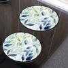 Tropical Plants Green Leaves Painting Set of 4 Stove Burner Covers - Premium Round Electric Stove Range Protectors,8 IN & 10 IN view 4