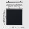 Xrdbfd Blackout Roller Shades No Drilling, Blackout Window Curtains with Suction Cups, Retractable Sunshade Roller Blinds, 35/40/50/65/75/80cm Temporary Thermal Blinds,Black-30x125cm/12 * 49in view 2