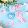Cheerupp Boho Baby Shower Maternity Sash Kit - Boho Team Boy or Girl Baby Shower Belly Belt and Mom to Be & Dad to Be Corsage Pins, New Parents Pregnancy Photo Props Party Supplies view 3